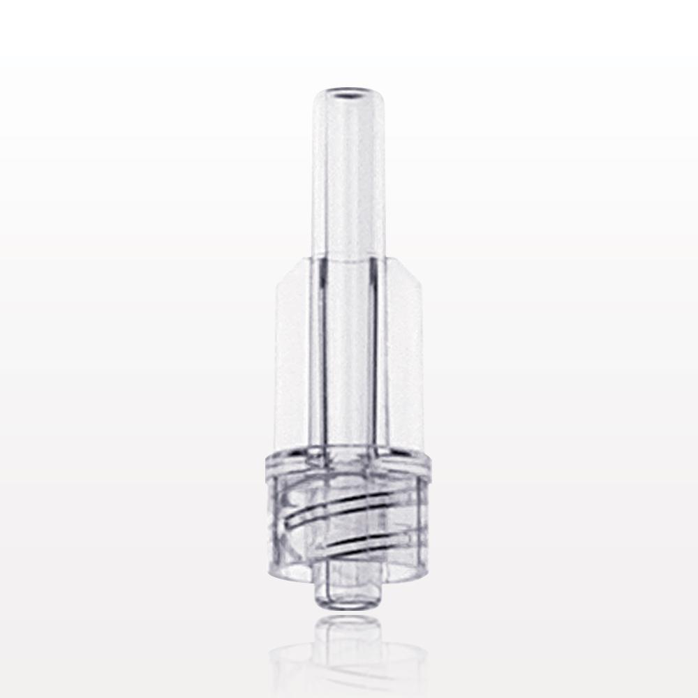 Male Luer Lock, Tubing Port, Clear