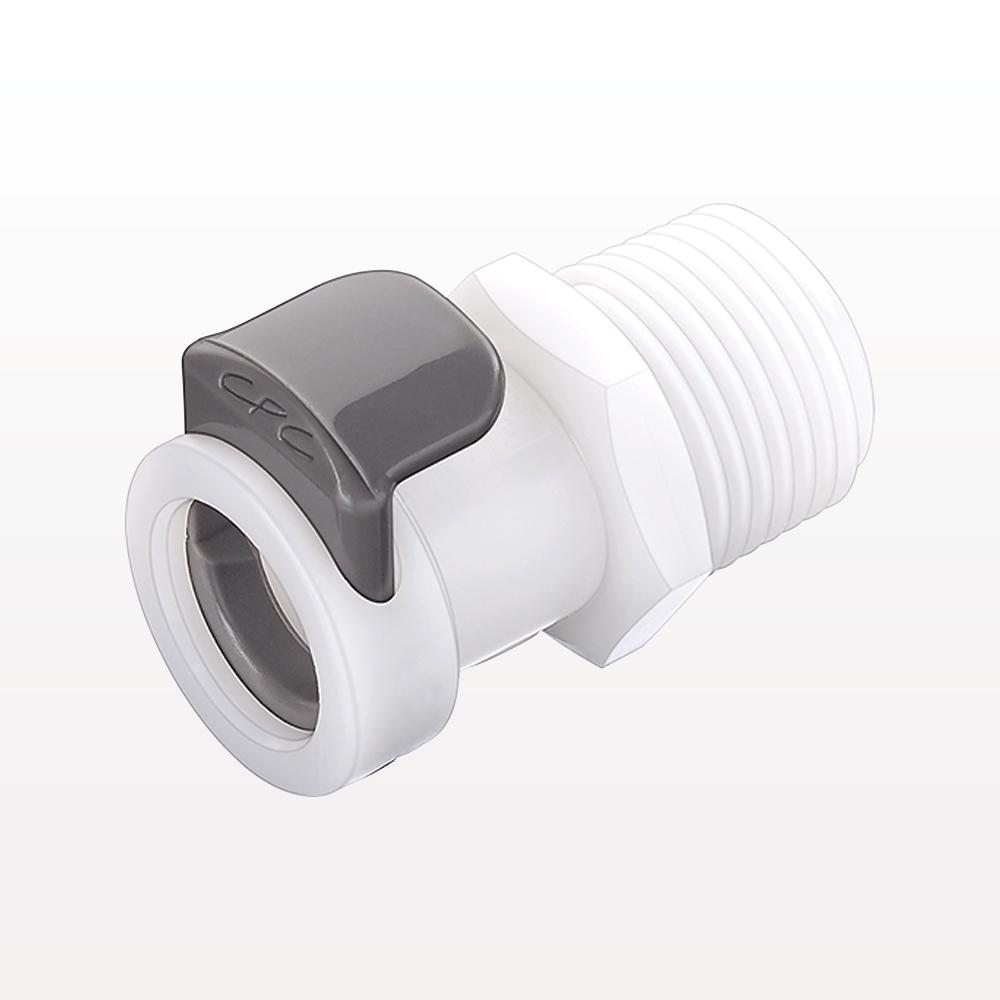 APC Connector, Body, Valved, Threaded