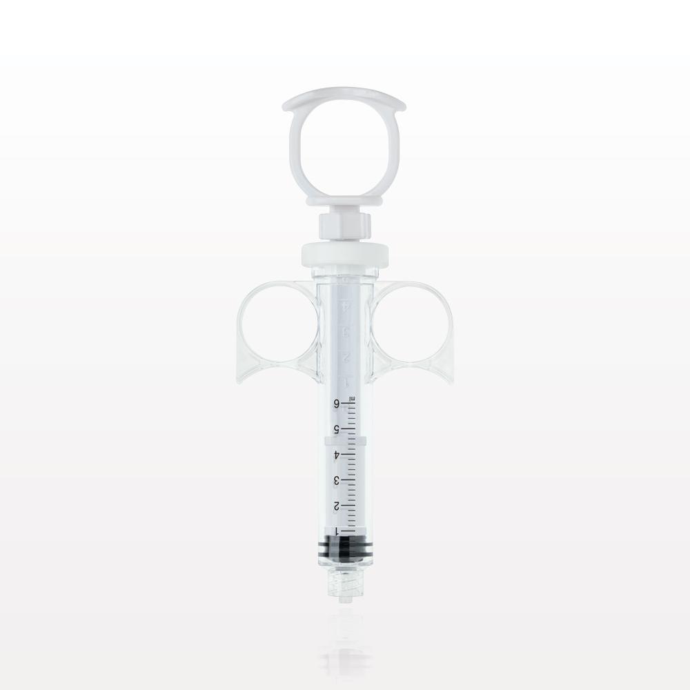 Control Syringe, Locking Plunger and Ring Grip, Male Luer Lock