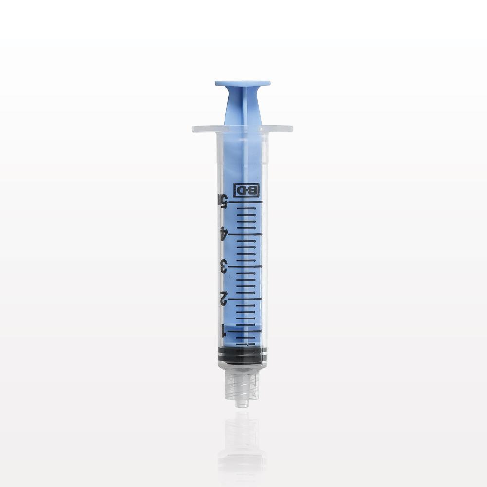 Syringe, Male Luer Lock, Light Blue