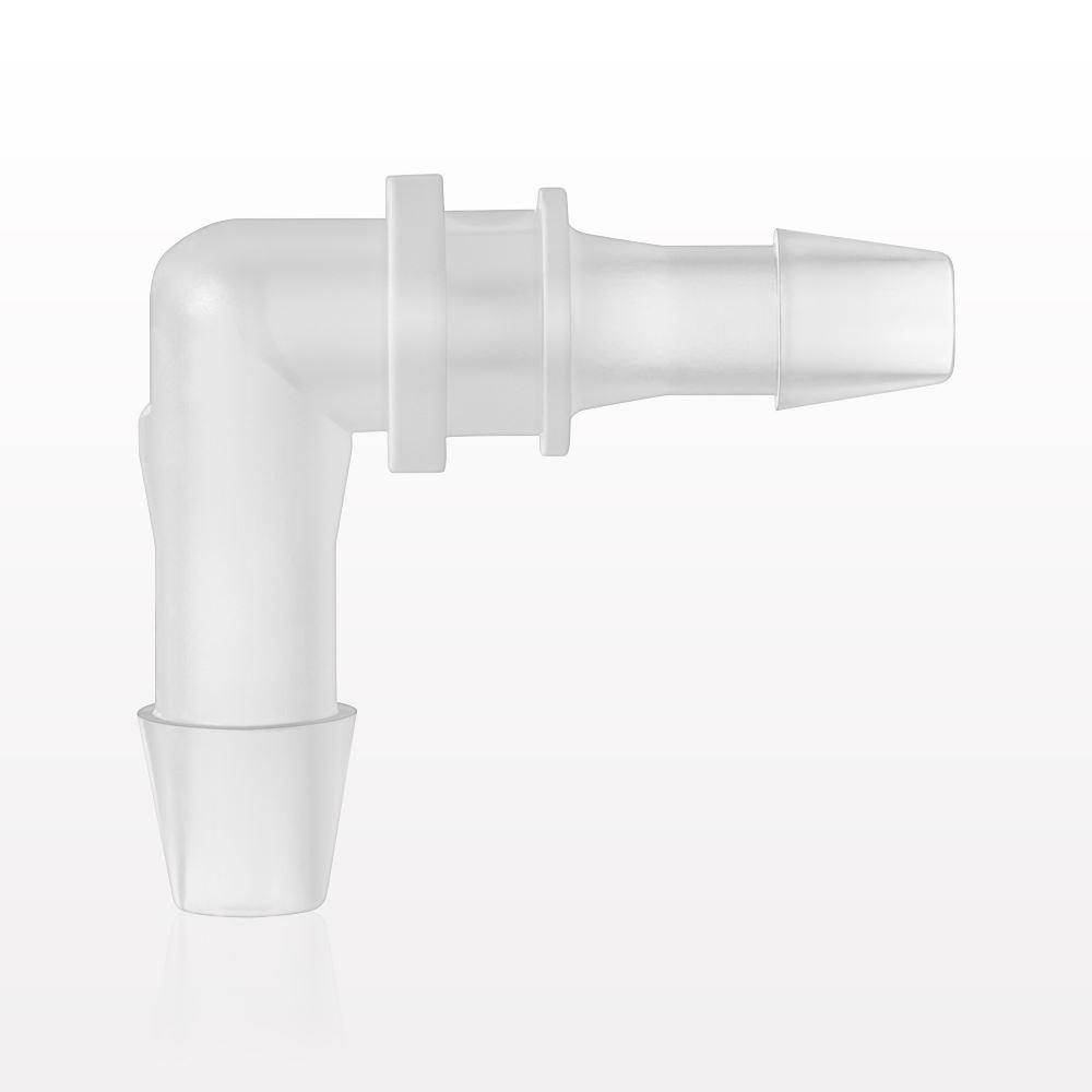 Elbow Connector, Barbed, Natural, 100/Bag