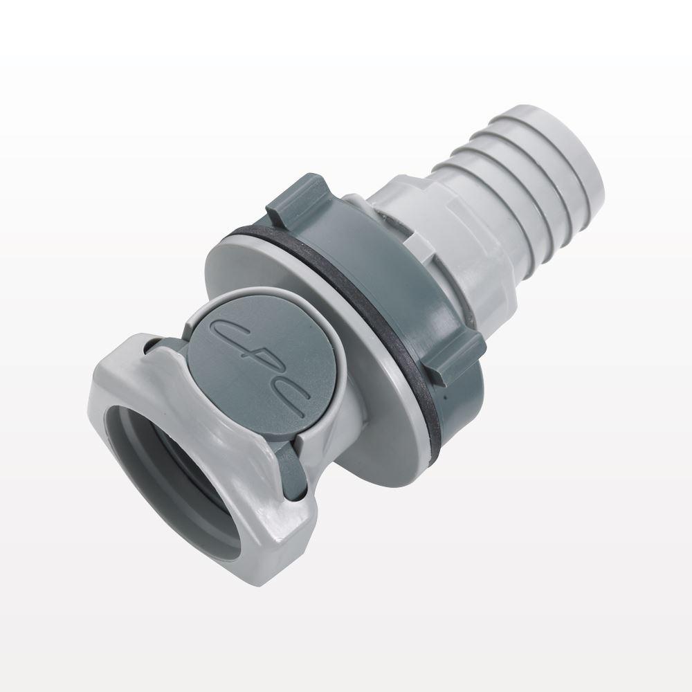HFC12 Connector, Panel Mount Body, Non-Valved, Barbed