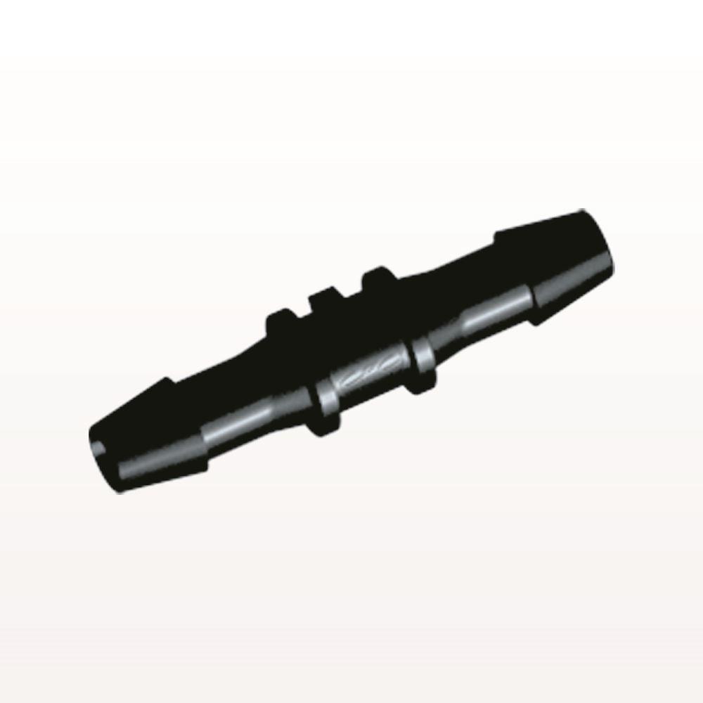 Straight Connector, Barbed, Black, 100/Bag,