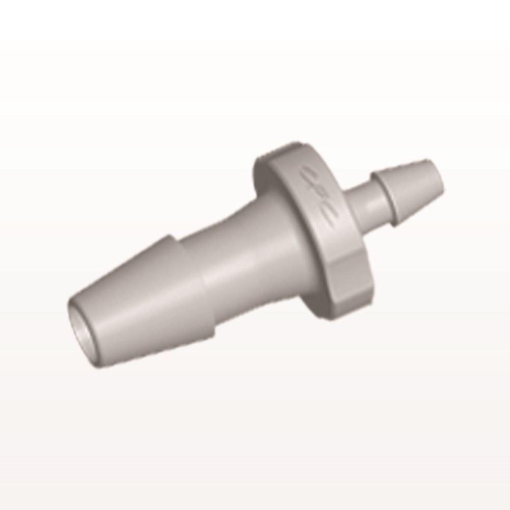 Straight Connector, Reducer, Barbed, Natural, 100/Bag