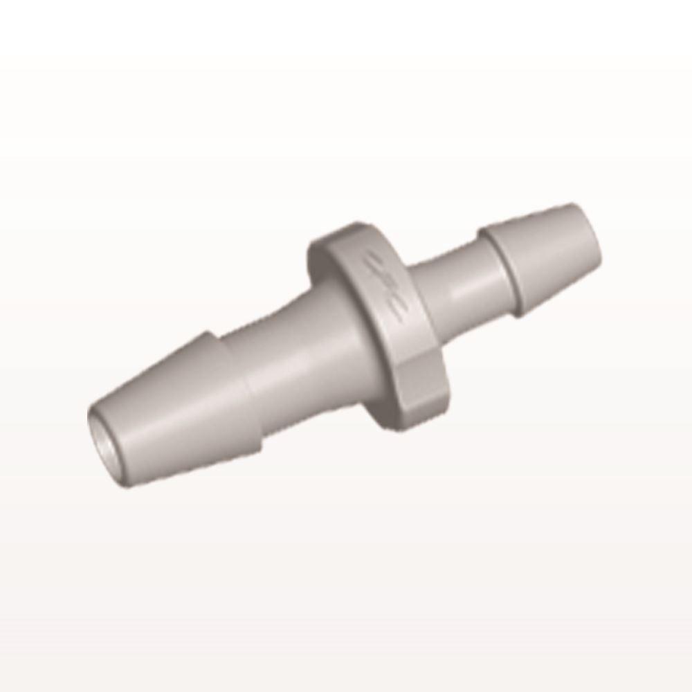 Straight Connector, Reducer, Barbed, Natural, 100/Bag