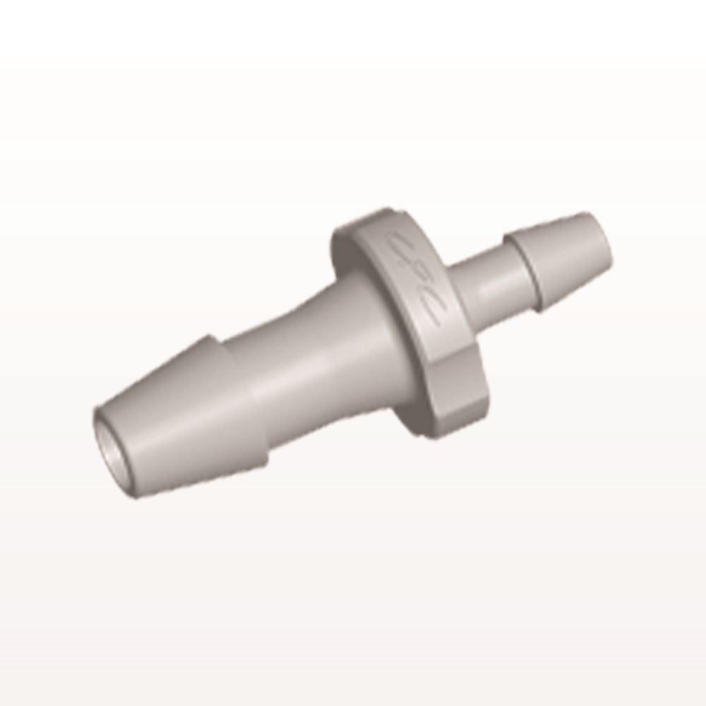 Straight Connector, Reducer, Barbed, Natural, 100/Bag