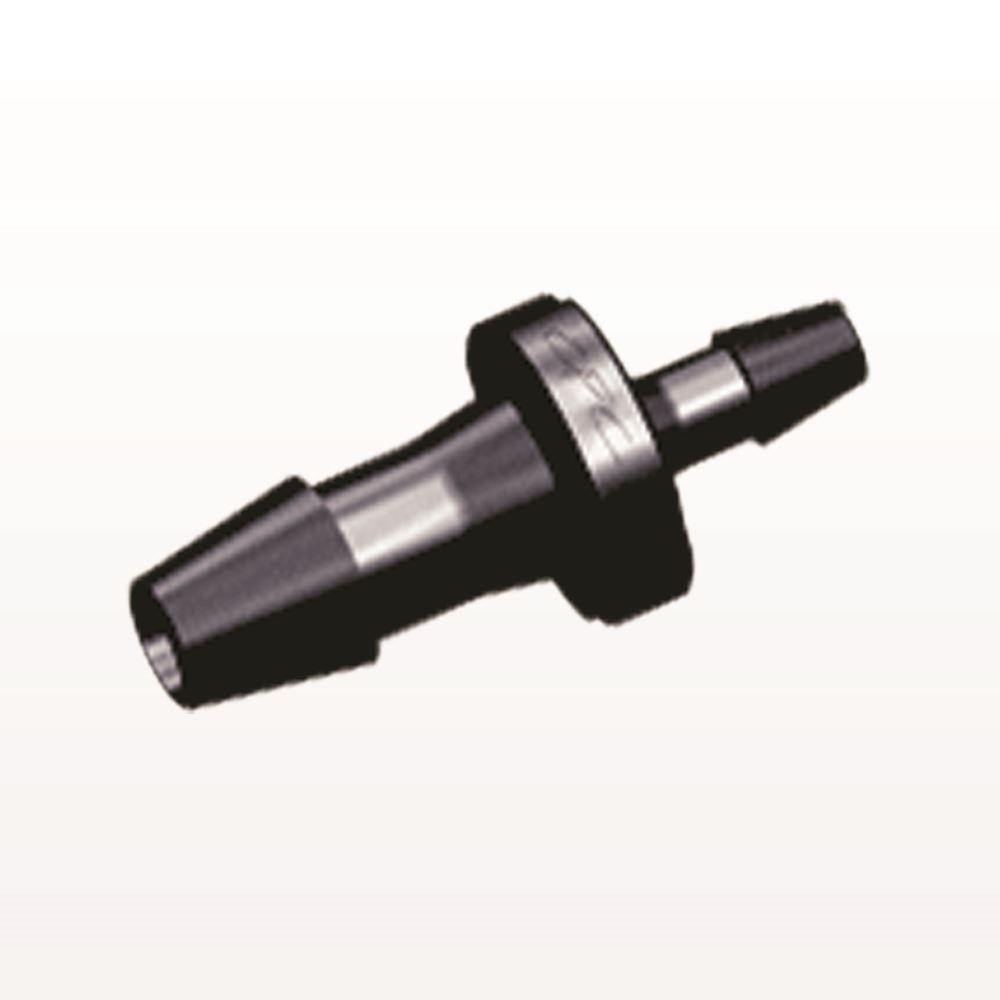 Straight Connector, Reducer, Barbed, Black, 100/Bag