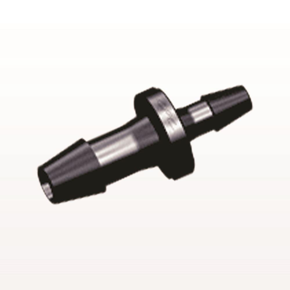 Straight Connector, Reducer, Barbed, Black, 100/Bag