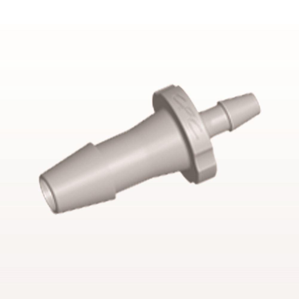 Straight Connector, Reducer, Barbed, Natural, 100/Bag