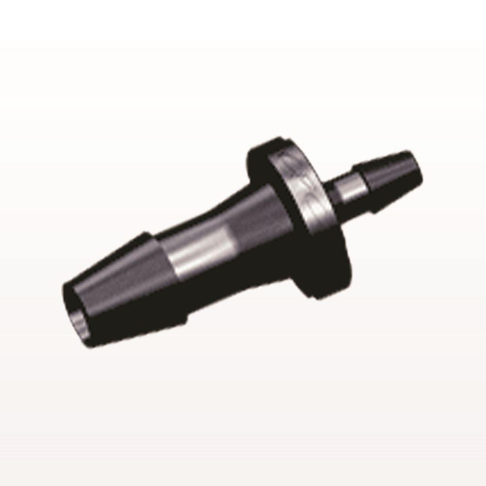 Straight Connector, Reducer, Barbed, Black, 100/Bag