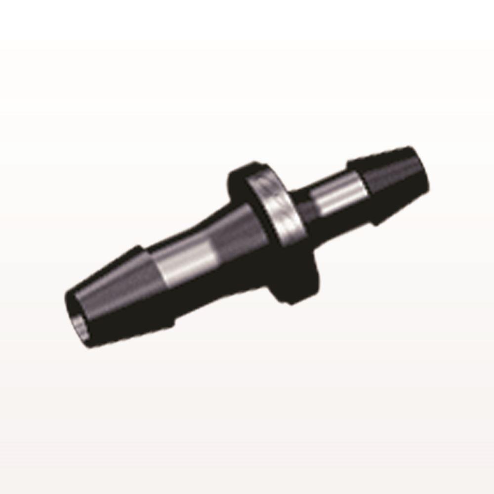 Straight Connector, Reducer, Barbed, Black, 100/Bag