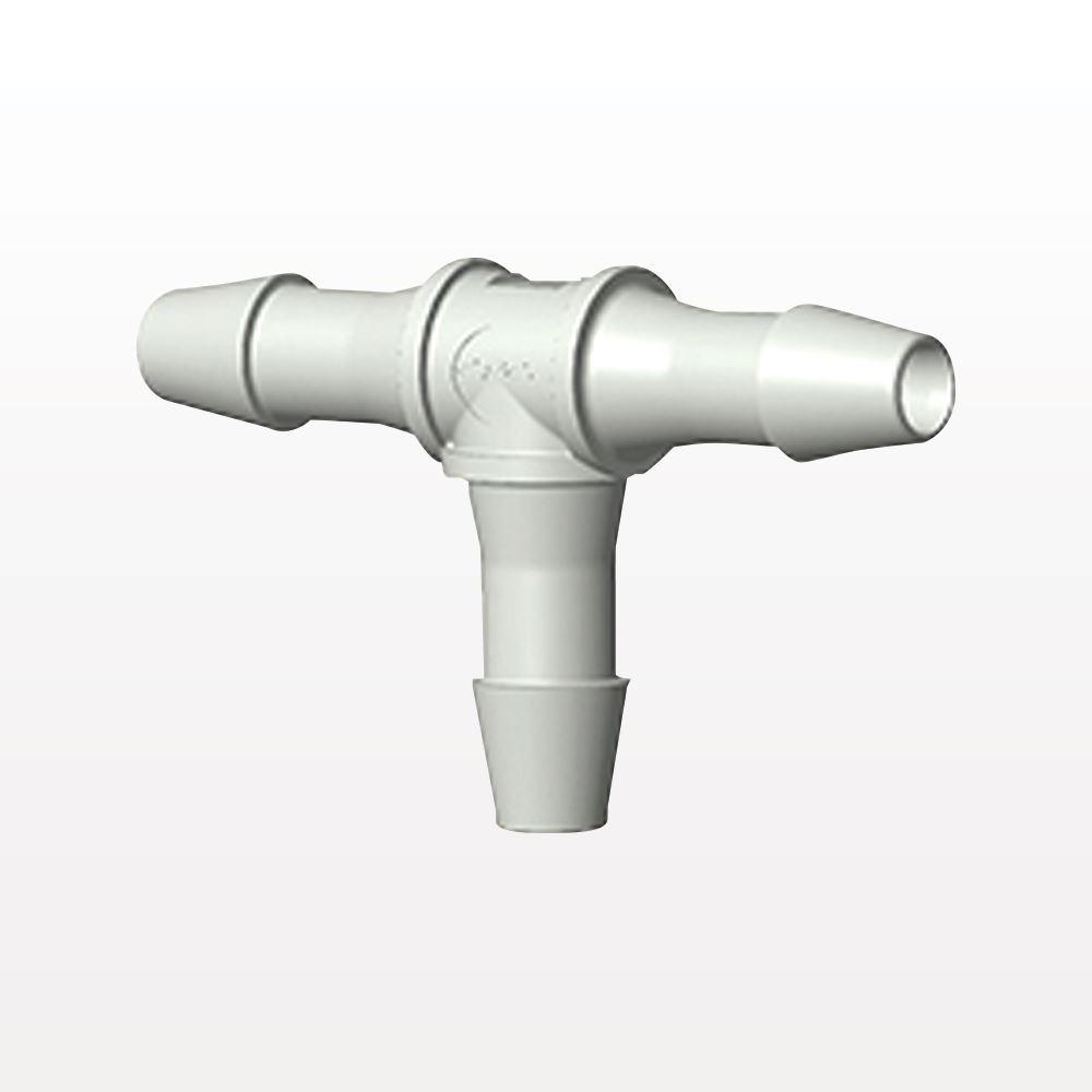 T Connector, Barbed, Natural, 100/Bag