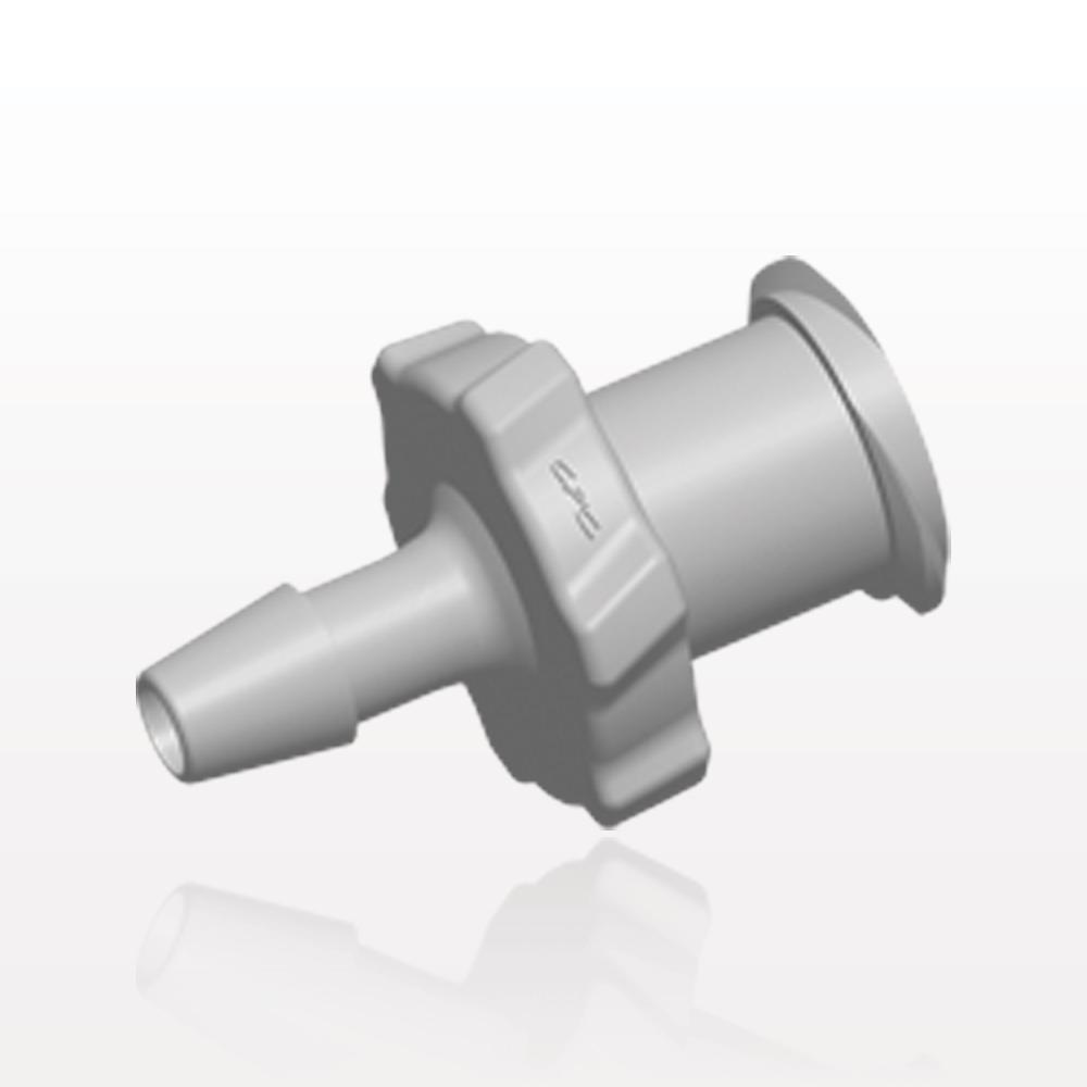 Female Luer Lock, Barbed, Natural, 100/Bag