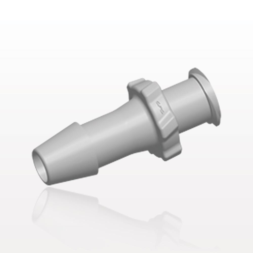 Female Luer Lock, Barbed, Natural, 100/Bag