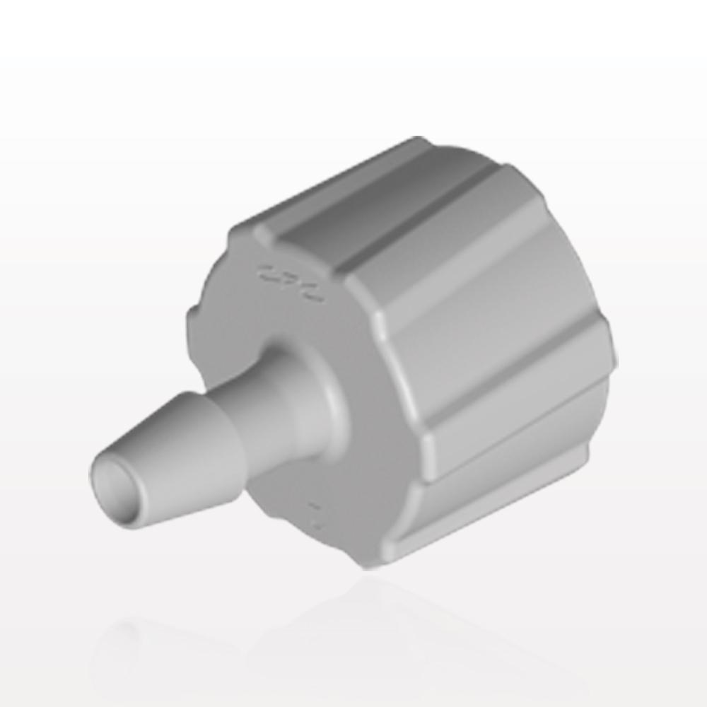 Male Luer Lock, Barbed, Natural, 100/Bag