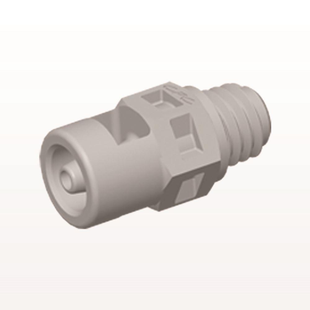 Threaded Connector, Barbed, Natural, 100/Bag