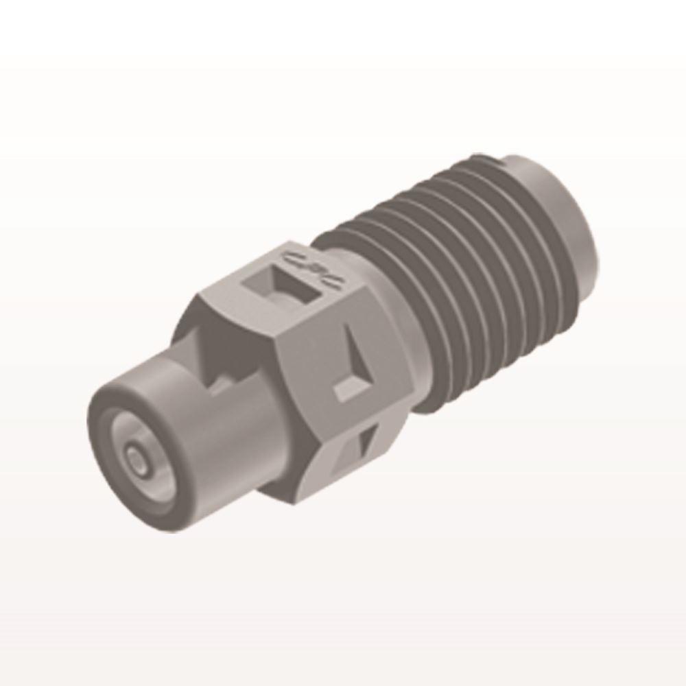 Threaded Connector, Barbed, Natural, 100/Bag