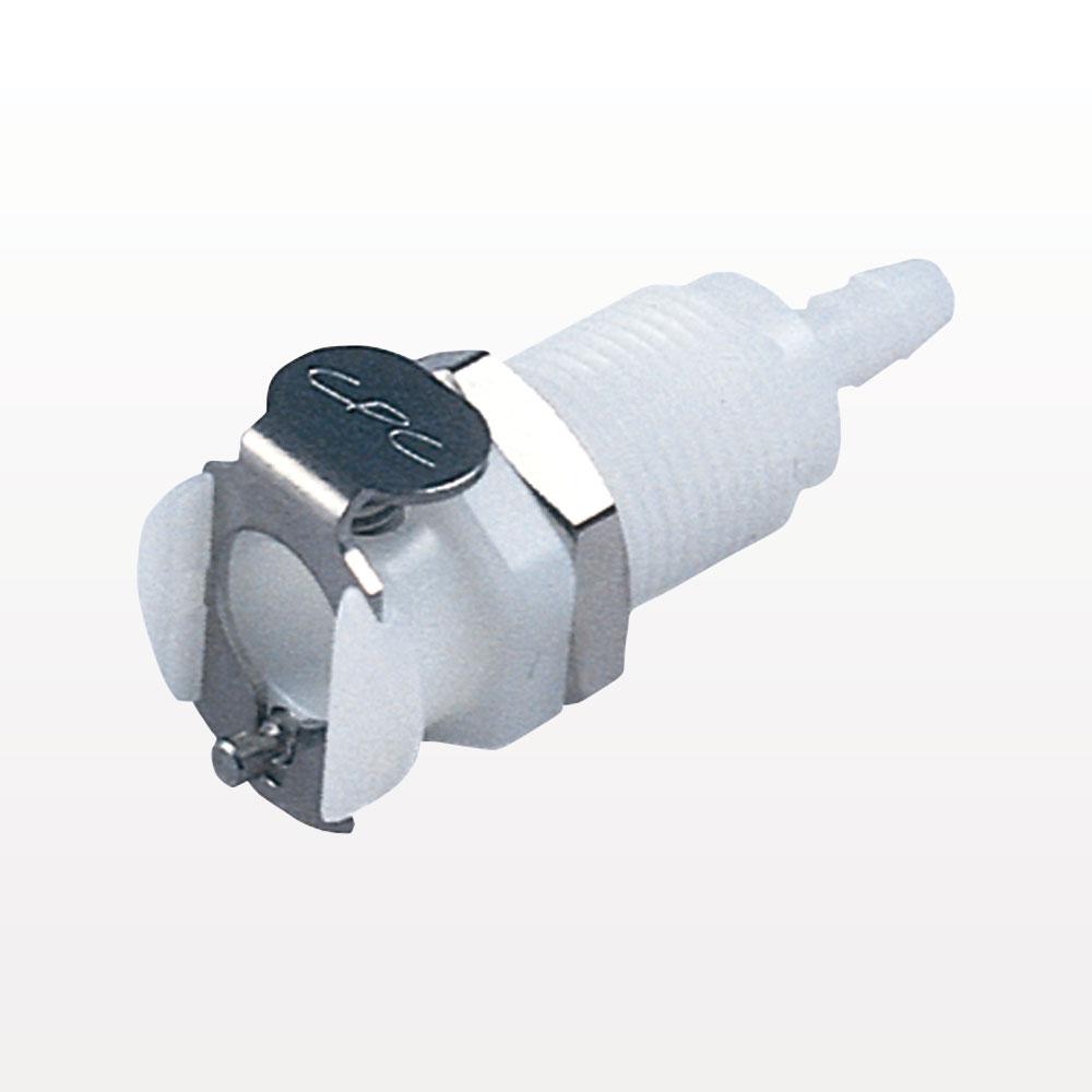 PMC Connector, Panel Mount Body, Non-Valved, Barbed
