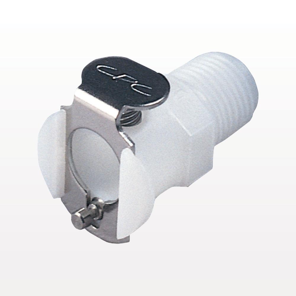 PMC Connector, Body, Valved, Threaded