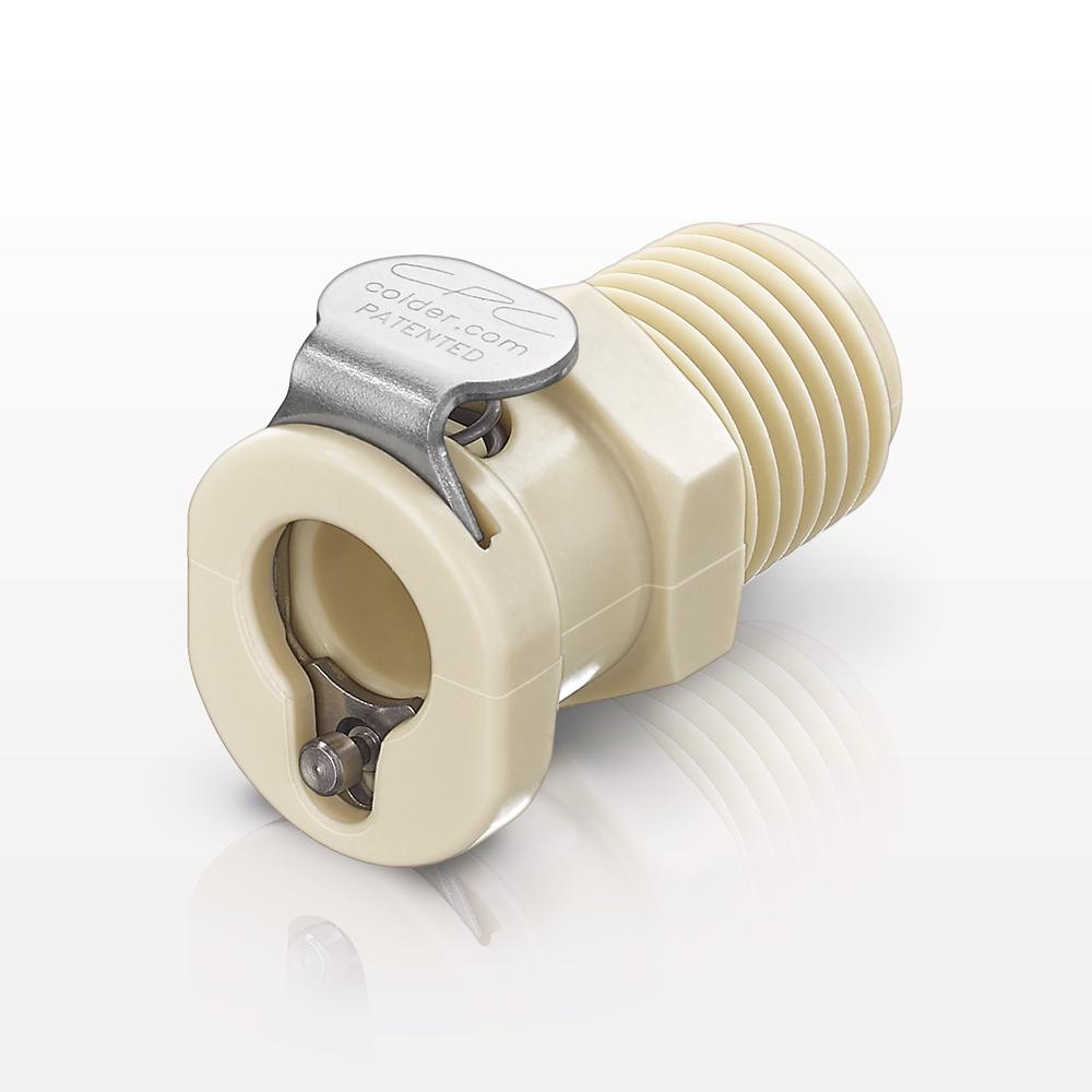 PMC12 Connector, Body, Valved, Threaded