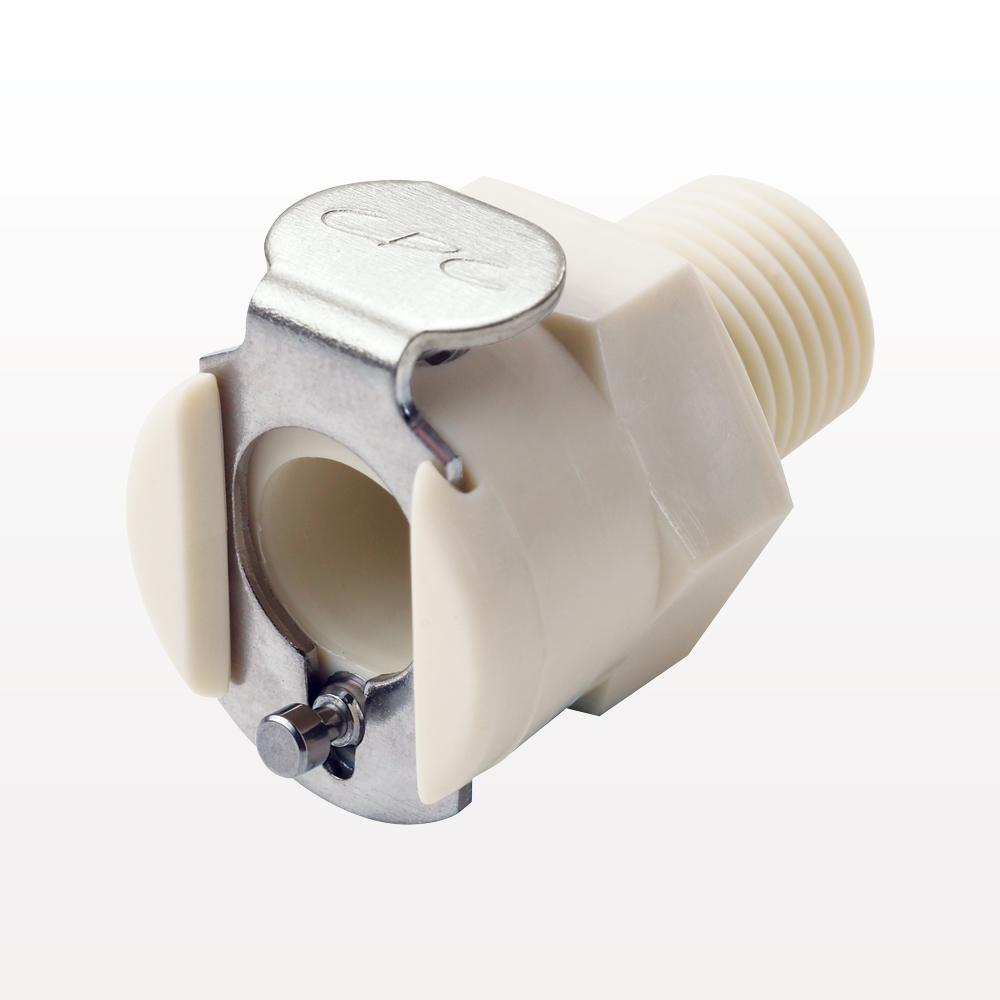 PMC12 Connector, Body, Valved, Threaded