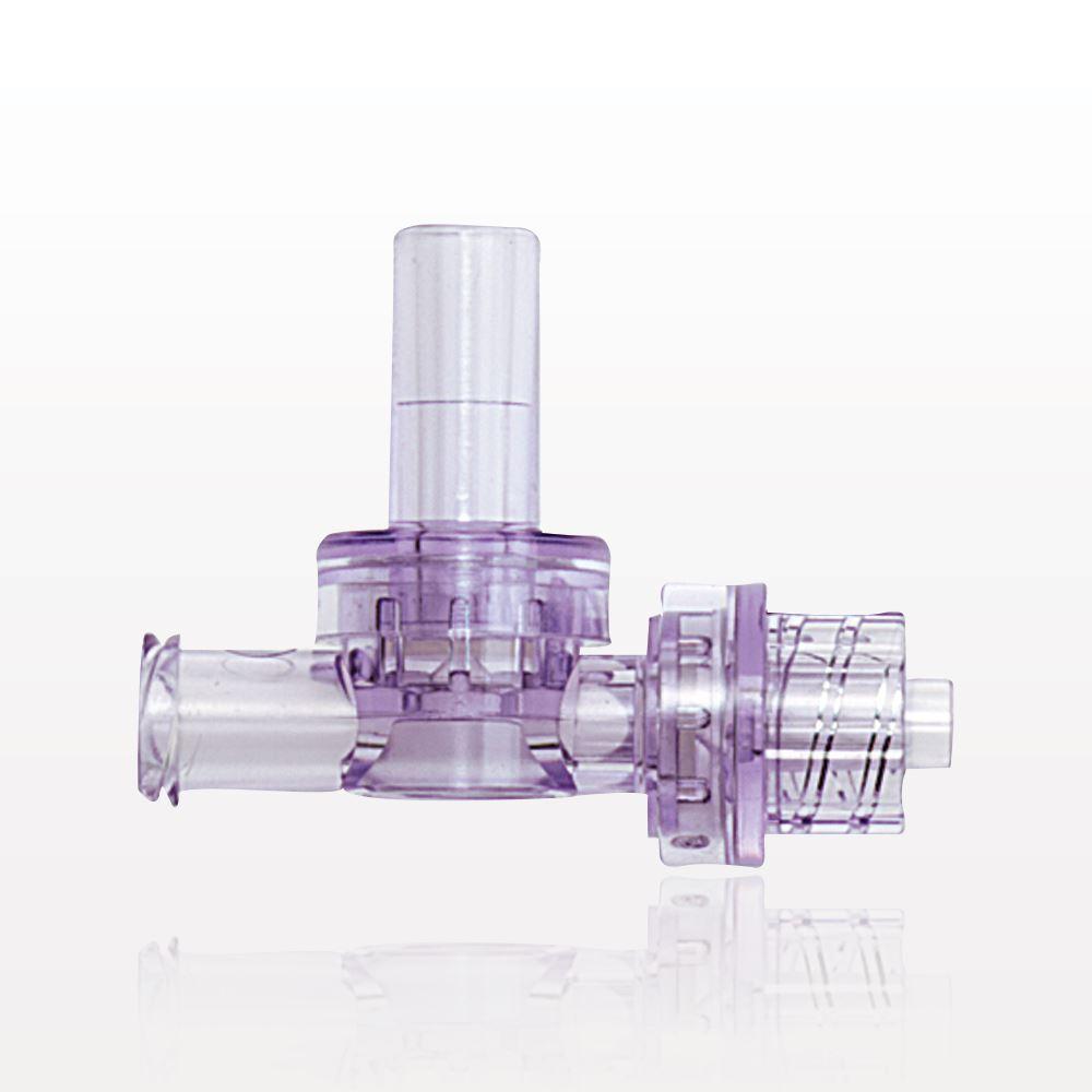 Dual Check Valve, Female Luer Slip Inlet, Male Luer Lock Outlet, Female Luer Lock Control Port