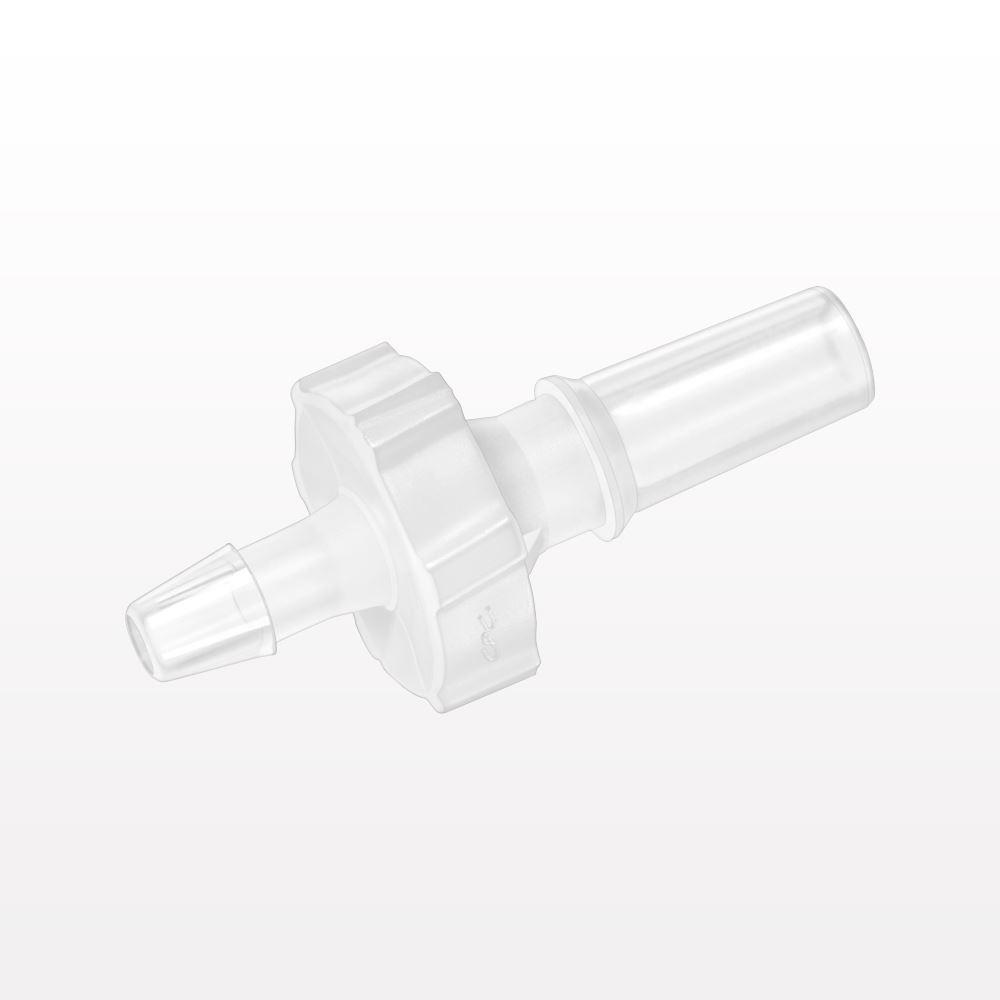 Male Luer Slip, Barbed, Natural, 100/Bag