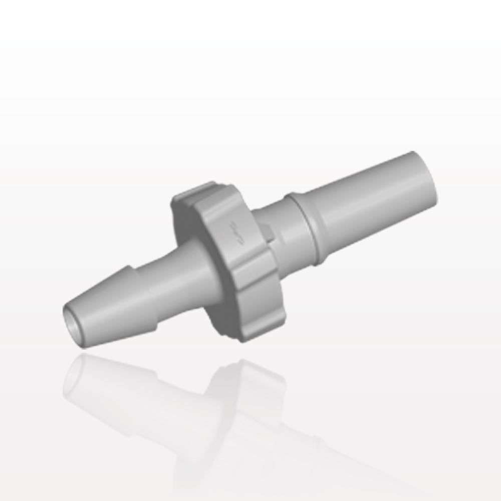 Male Luer Slip, Barbed, Natural, 100/Bag