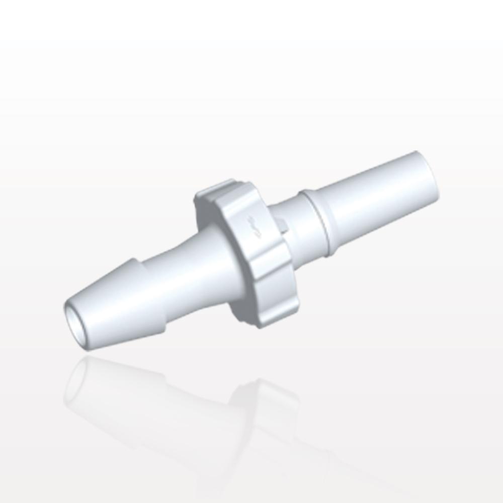 Male Luer Slip, Barbed, White, 100/Bag