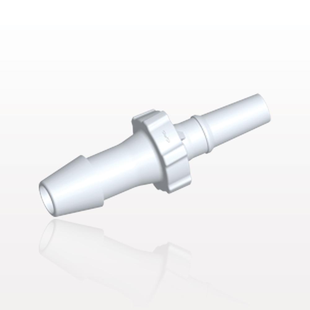 Male Luer Slip, Barbed, Natural, 100/Bag