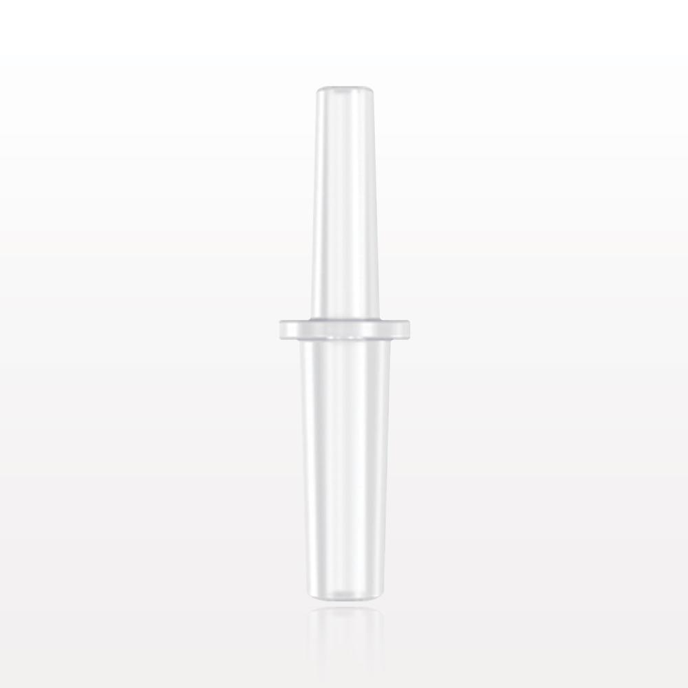 Male Luer Slip, Tubing Port, Clear