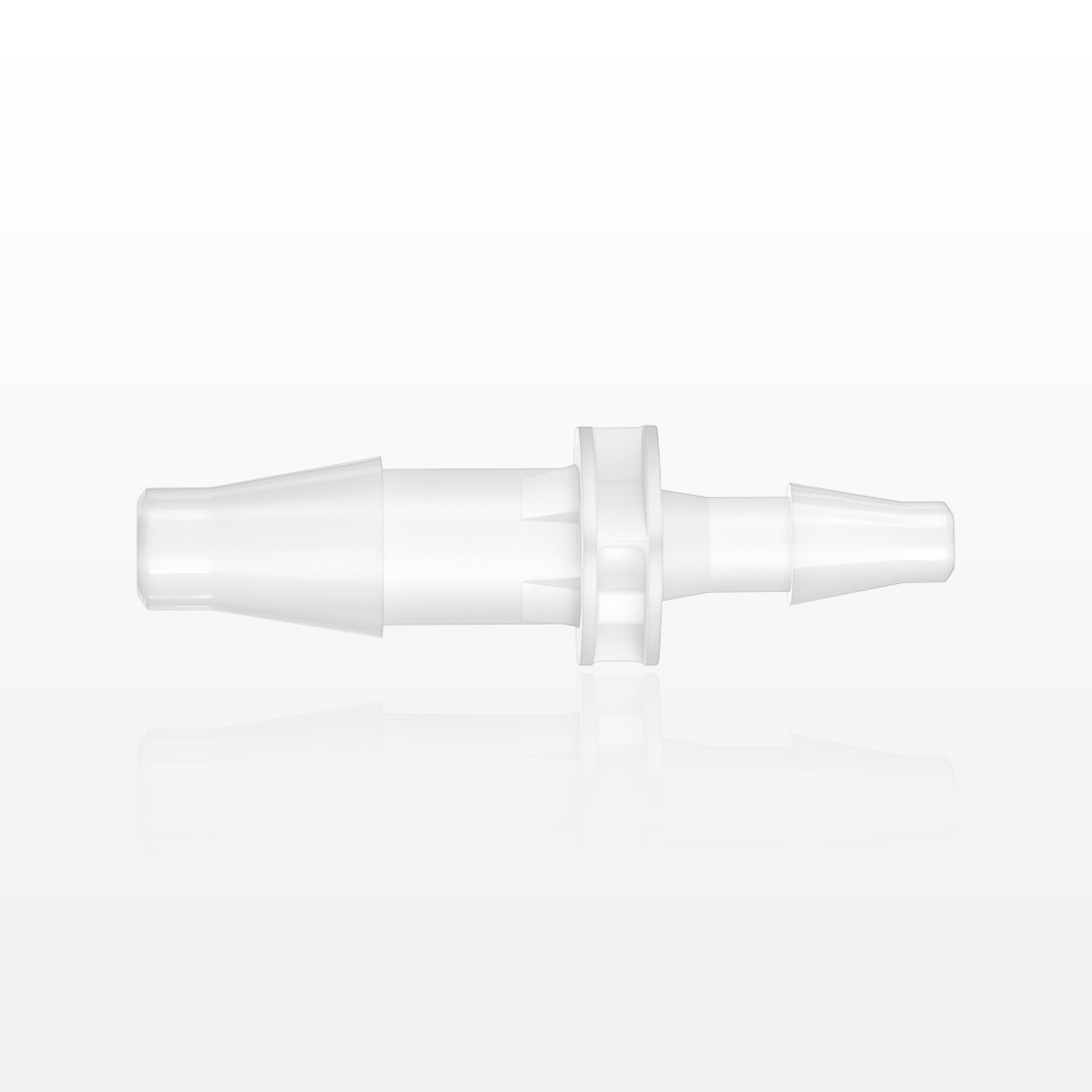 Straight Connector, Reducer, Barbed, White