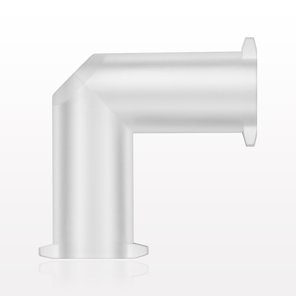 Elbow Connector, Female Luer Lock, Female Luer Lock, Natural