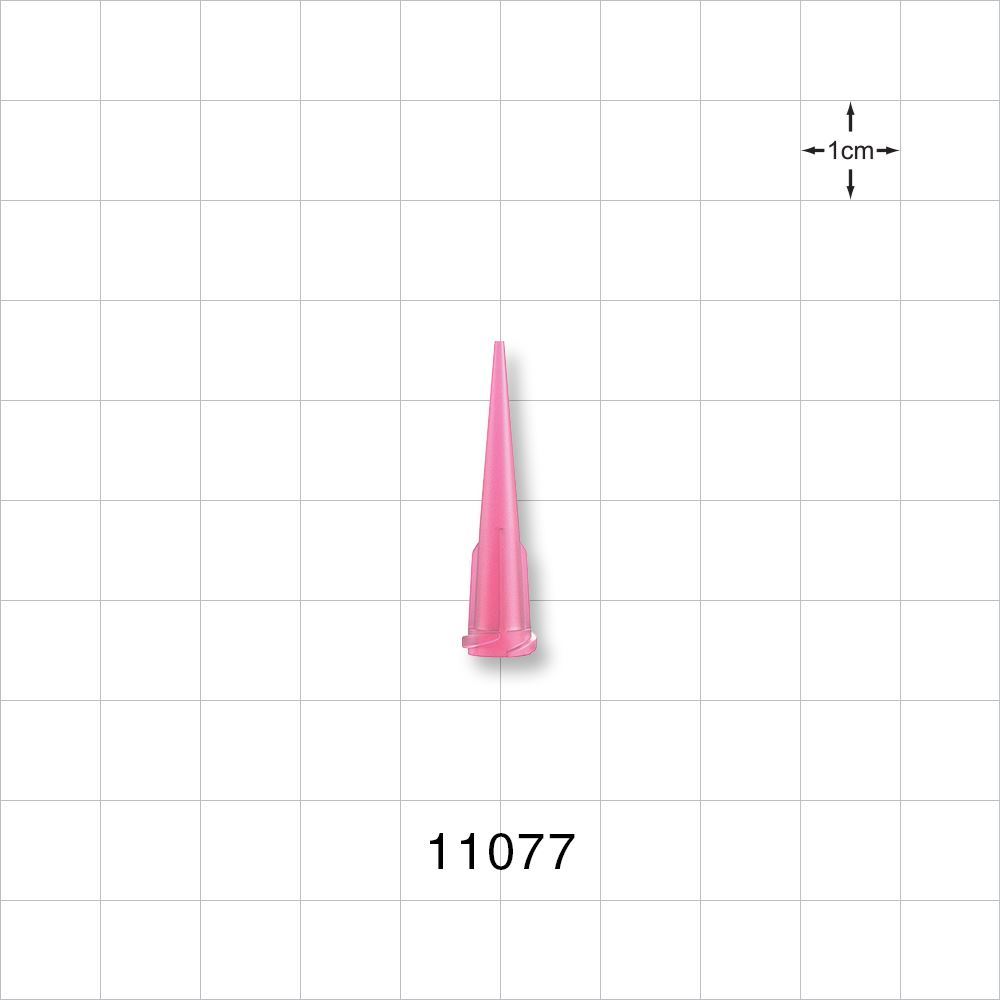 Straight Dispensing Tip, Female Luer Lock , Pink