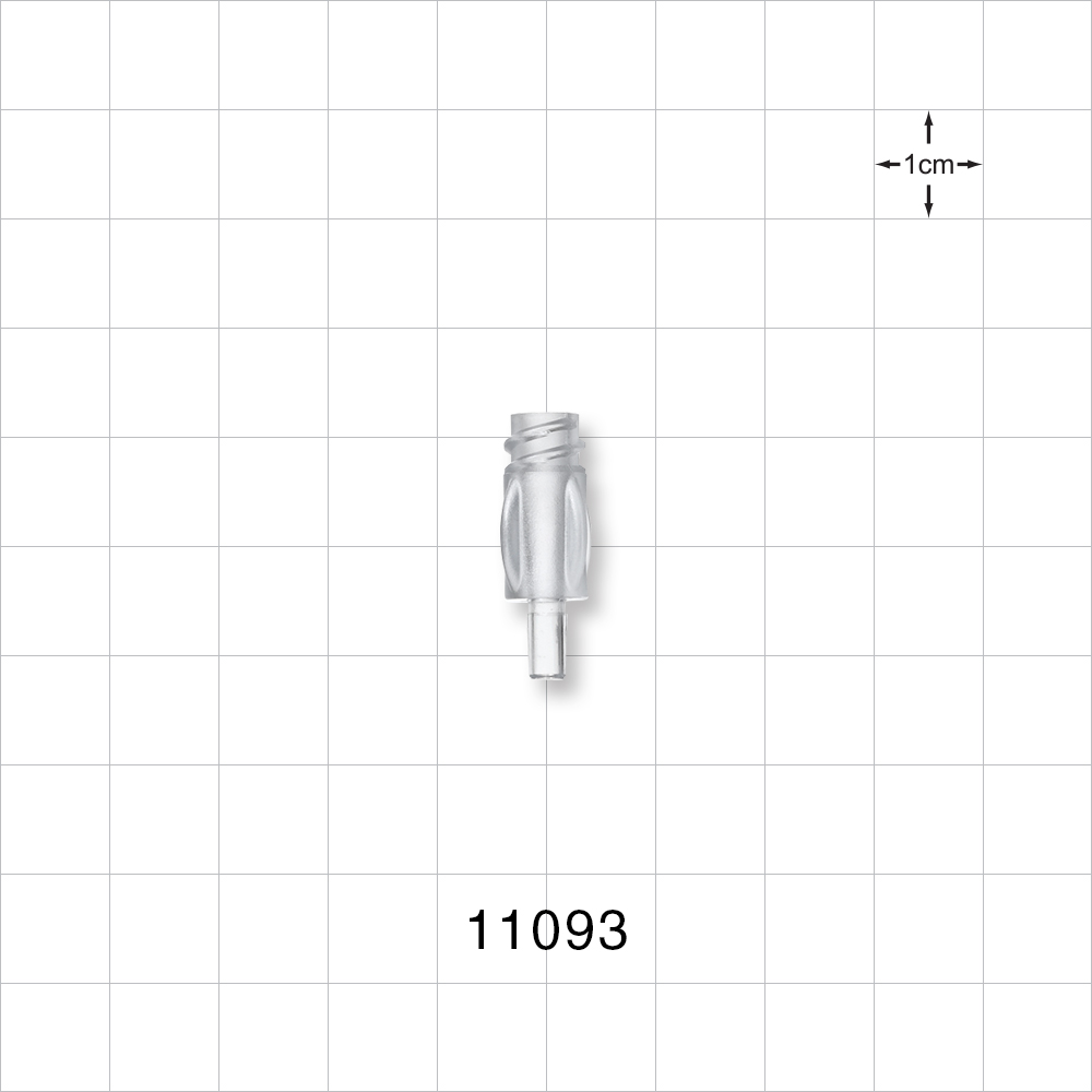 Female Luer Lock, Tubing Port, Clear