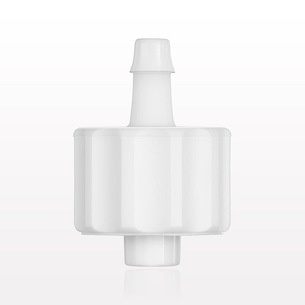 Male Luer Lock, Barbed, White