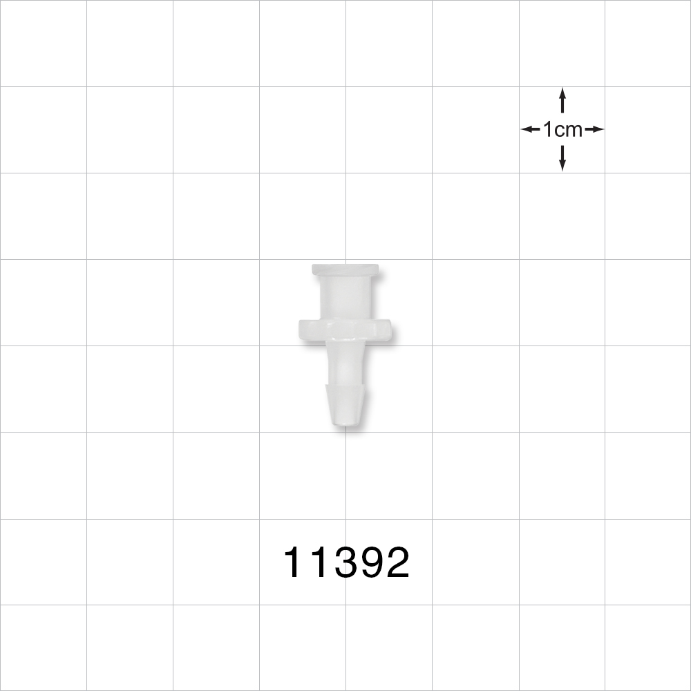 Female Luer Lock, Barbed, Natural