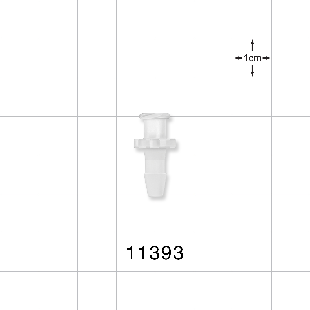 Female Luer Lock, Barbed, Natural