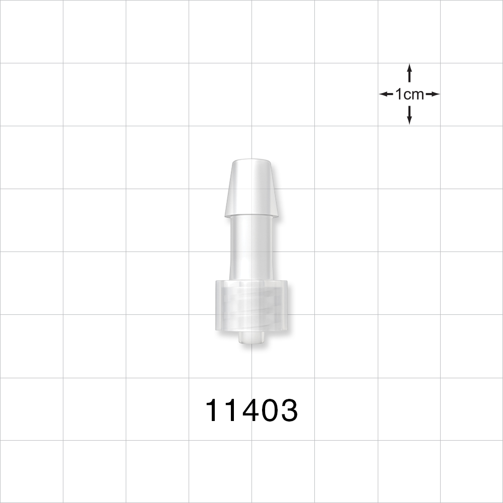Male Luer Lock, Barbed, Natural