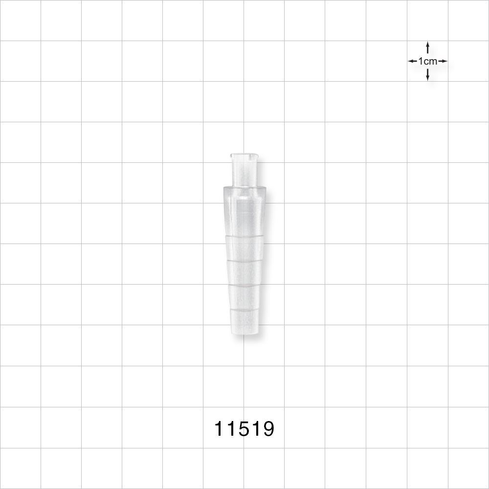 Female Luer Lock, Tubing Port, Clear