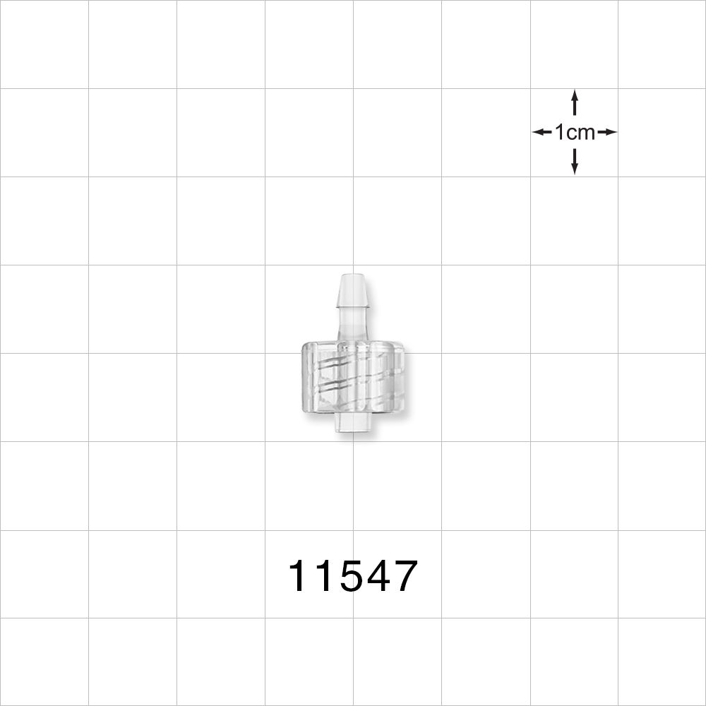 Male Luer Lock, Barbed, Clear