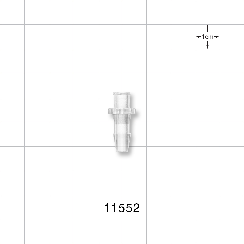 Female Luer Lock, Barbed, Clear
