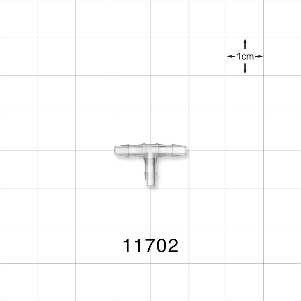 T Connector, Barbed, Natural