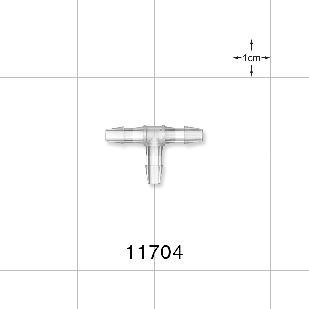 T Connector, Barbed, Natural