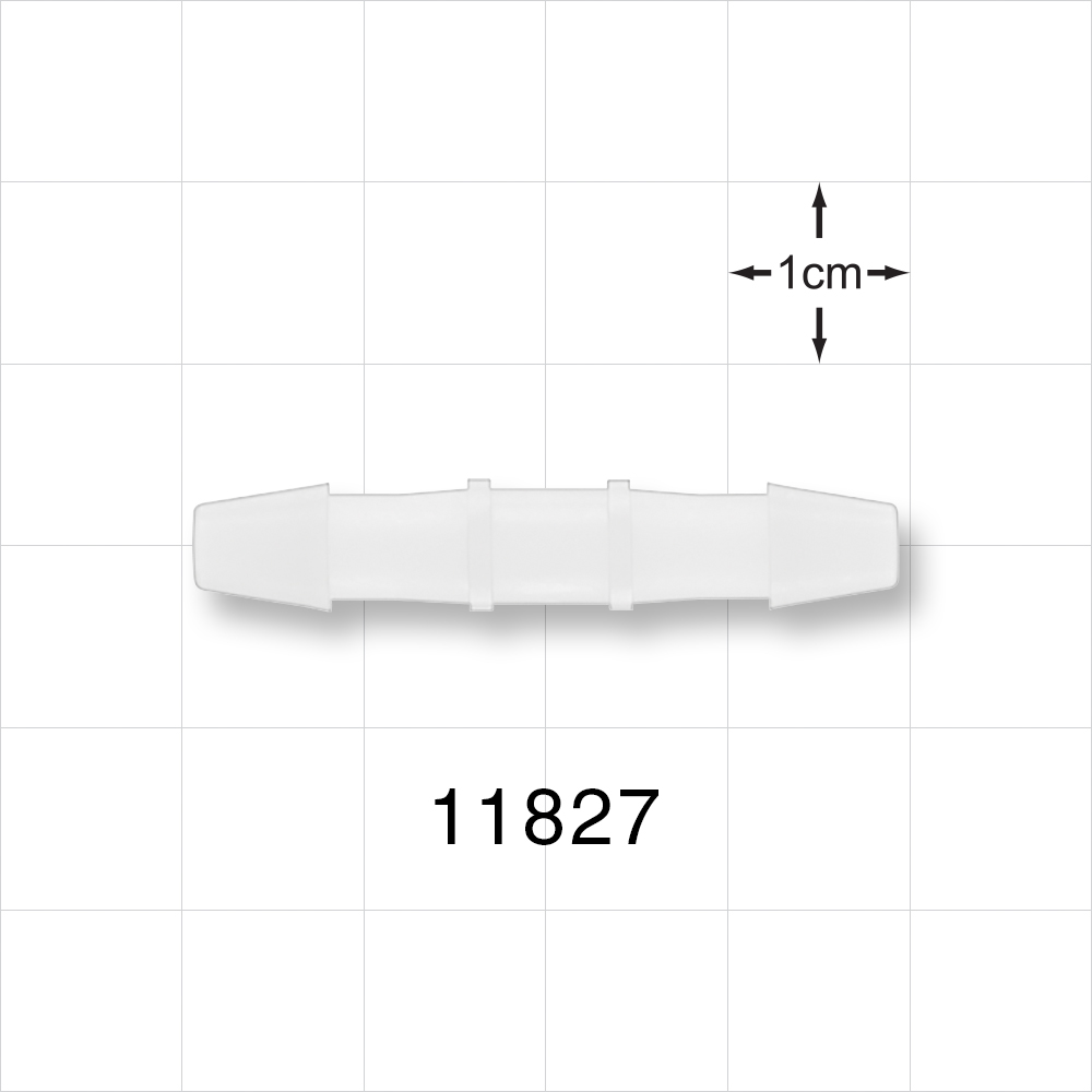 Straight Connector, Barbed, Natural