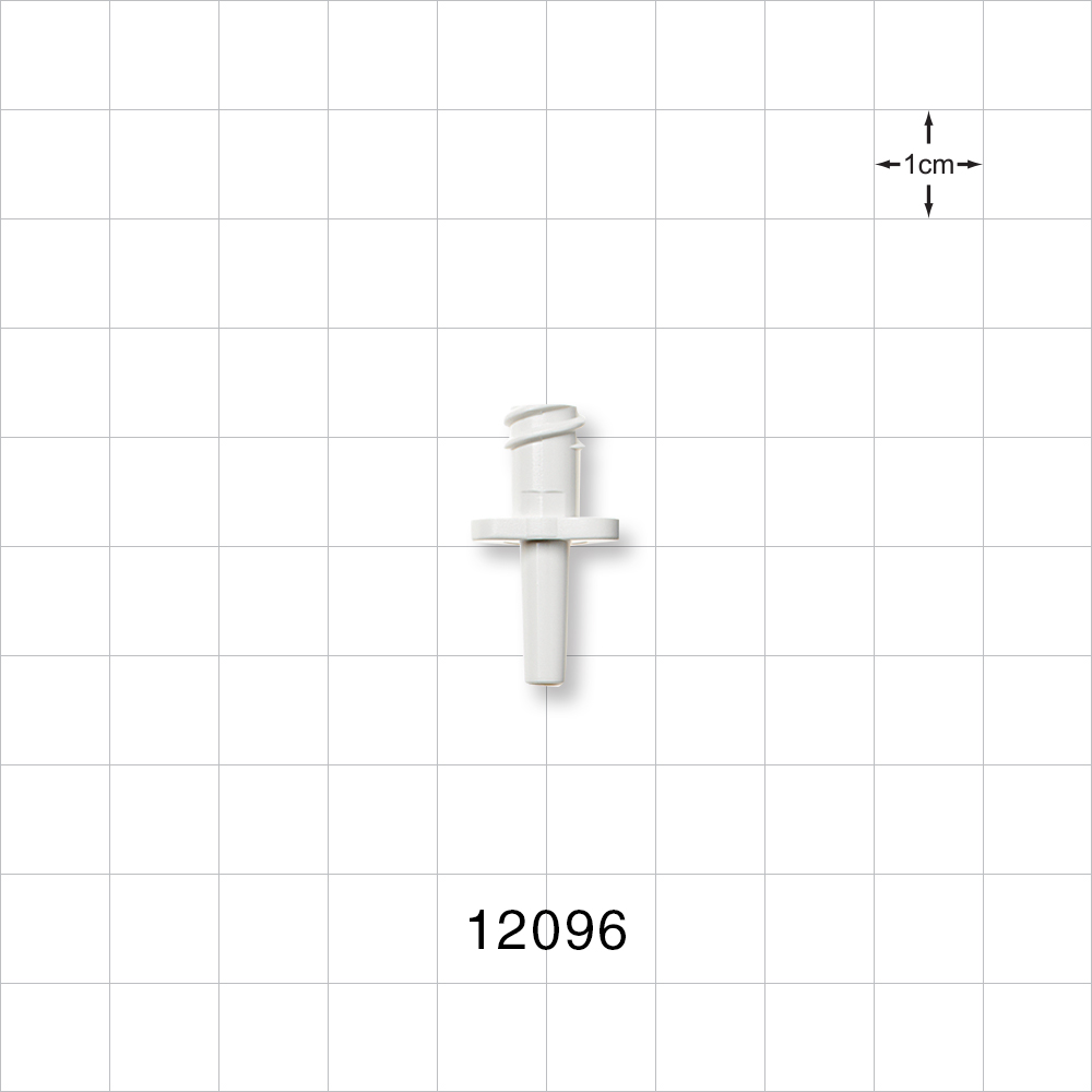 Female Luer Lock, Tubing Port, White