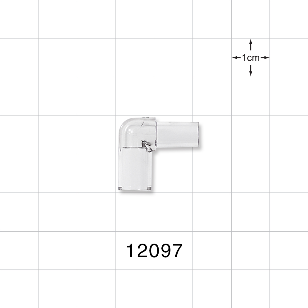 Elbow Connector, Clear