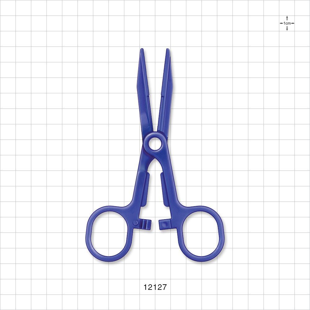 Single-Use Locking Kocher Forceps, Blue