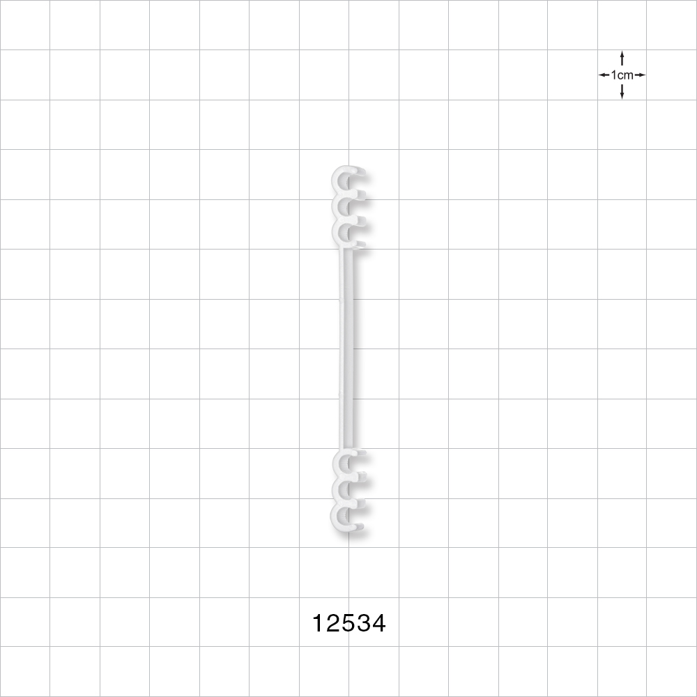 6-Channel Multi-Cavity Clip, Extended, Natural