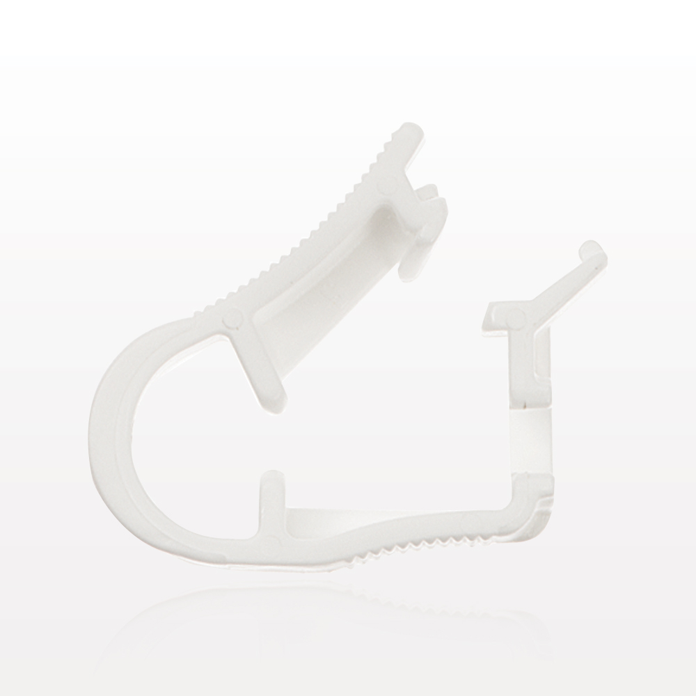 Pinch Clamp, Side-Load, White